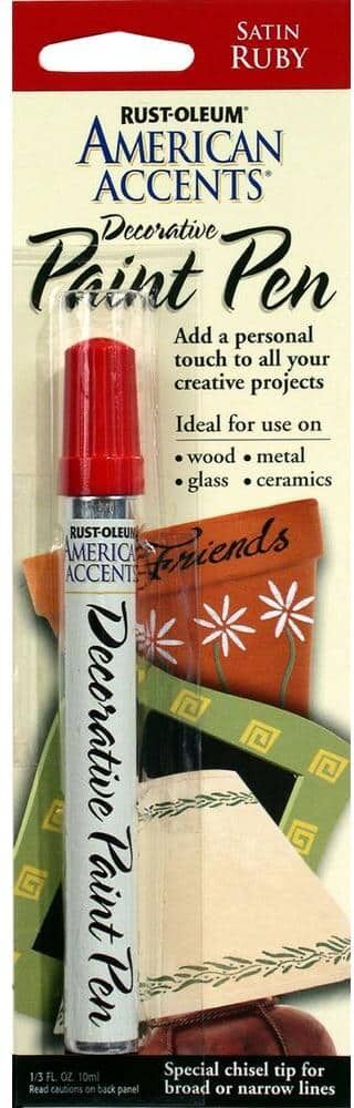 Rust-Oleum American Accents Satin Ruby Decorative Paint Pen (6-Pack)