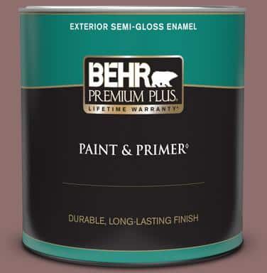 BEHR PREMIUM PLUS 1 qt. #MQ1-47 Touch of Class Semi-Gloss Enamel Exterior Paint & Primer