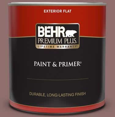 BEHR PREMIUM PLUS 1 qt. #MQ1-47 Touch of Class Flat Exterior Paint & Primer