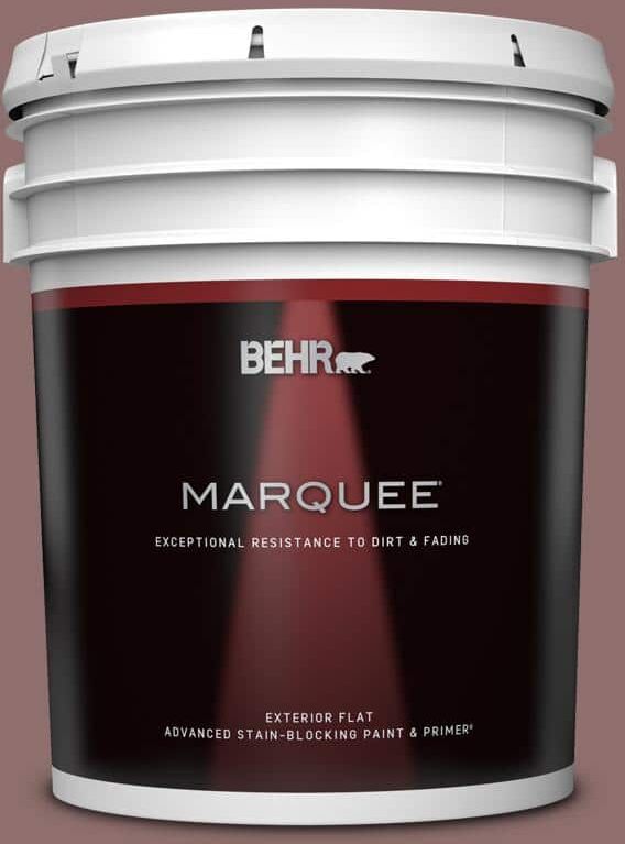 BEHR MARQUEE 5 gal. #MQ1-47 Touch of Class Flat Exterior Paint & Primer