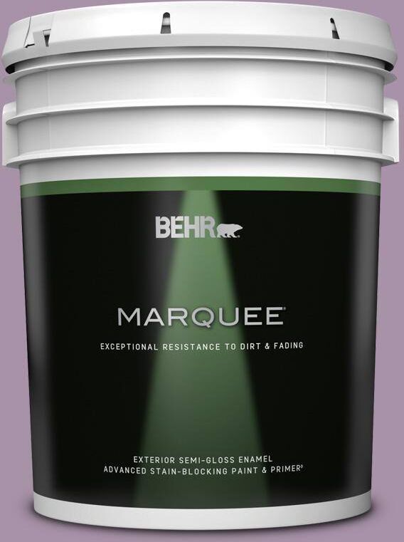 BEHR MARQUEE 5 gal. #670D-5 Garden Flower Semi-Gloss Enamel Exterior Paint & Primer