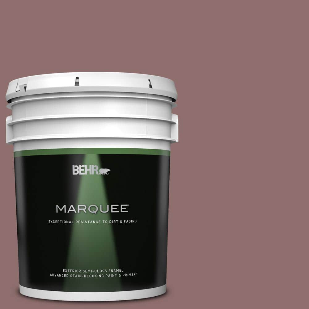 BEHR MARQUEE 5 gal. #MQ1-47 Touch of Class Semi-Gloss Enamel Exterior Paint & Primer