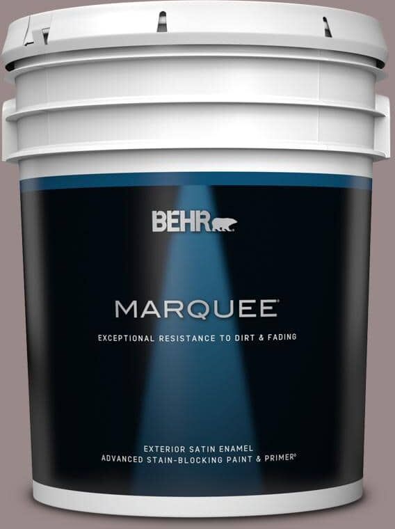 BEHR MARQUEE 5 gal. #MQ1-37 Fashion Week Satin Enamel Exterior Paint & Primer