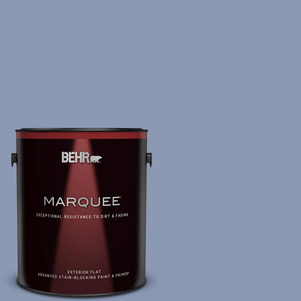 BEHR MARQUEE 1 gal. #600F-5 Blueberry Buckle Flat Exterior Paint & Primer