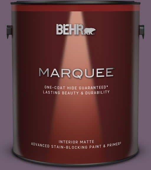 BEHR MARQUEE 1 gal. #S100-6 Blackberry Jam One-Coat Hide Matte Interior Paint & Primer