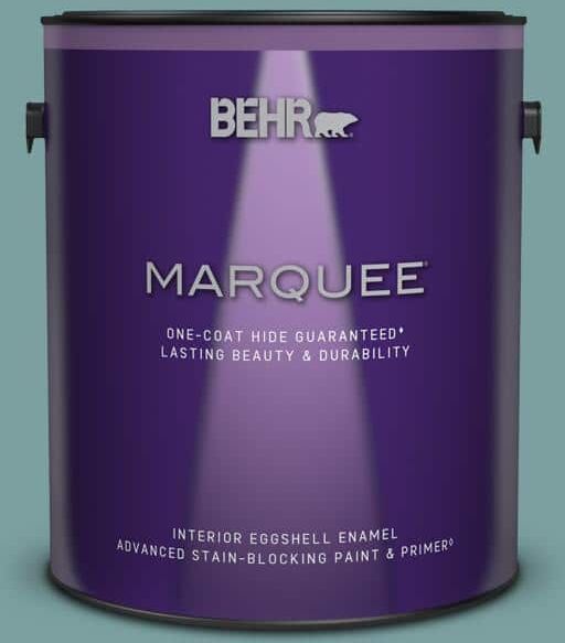 BEHR MARQUEE 1 gal. #S440-4 Tower Bridge One-Coat Hide Eggshell Enamel Interior Paint & Primer