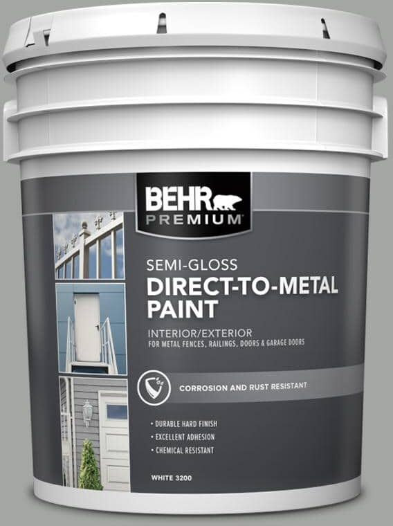 BEHR PREMIUM 5 gal. #PPU25-16 Chain Reaction Semi-Gloss Direct to Metal Interior/Exterior Paint