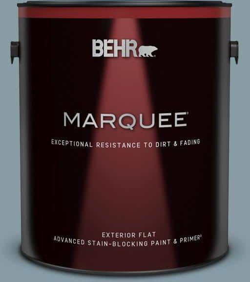 BEHR MARQUEE 1 gal. #MQ5-27 Rainy Season Flat Exterior Paint & Primer