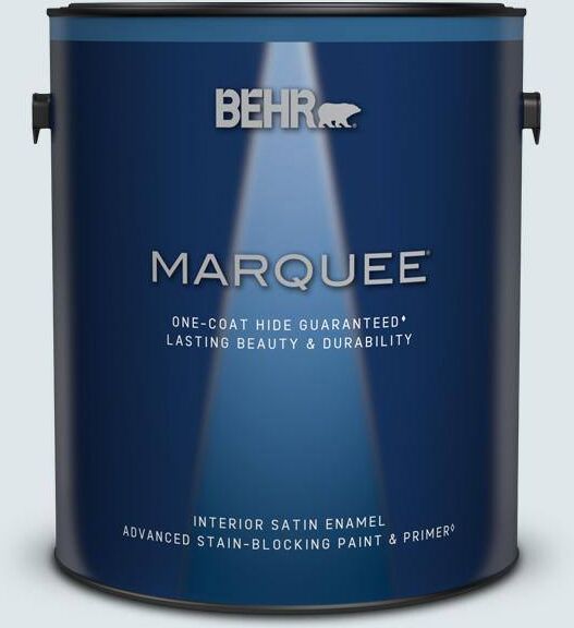 BEHR MARQUEE 1 gal. #570E-1 Glass Bead Satin Enamel Interior Paint & Primer