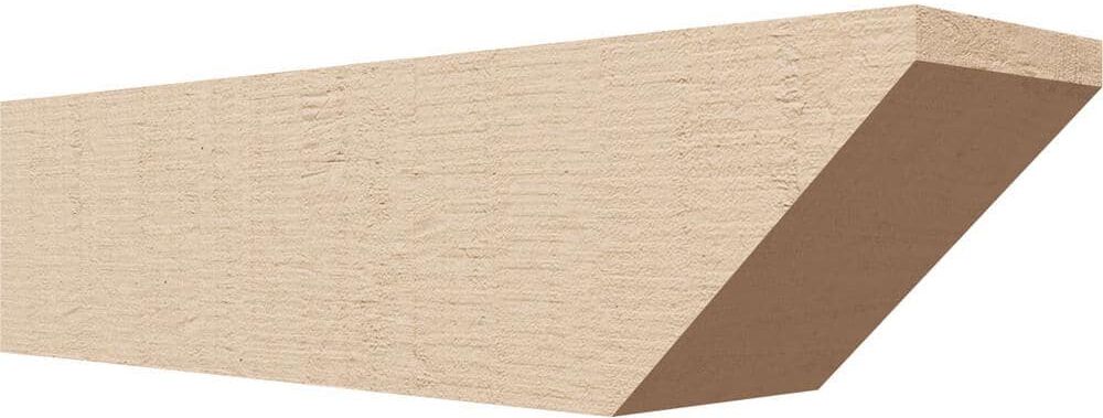 Ekena Millwork 6-in. x 6-in. x 24-in. Concord Woodgrain, Primed Tan Timberthane Polyurethane Rafter Tail Brace