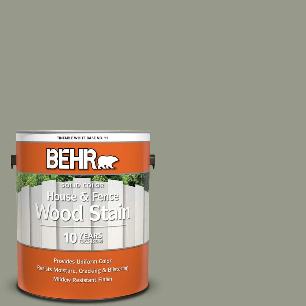 BEHR 1 gal. #BNC-27 Aged Eucalyptus Solid Color House and Fence Exterior Wood Stain
