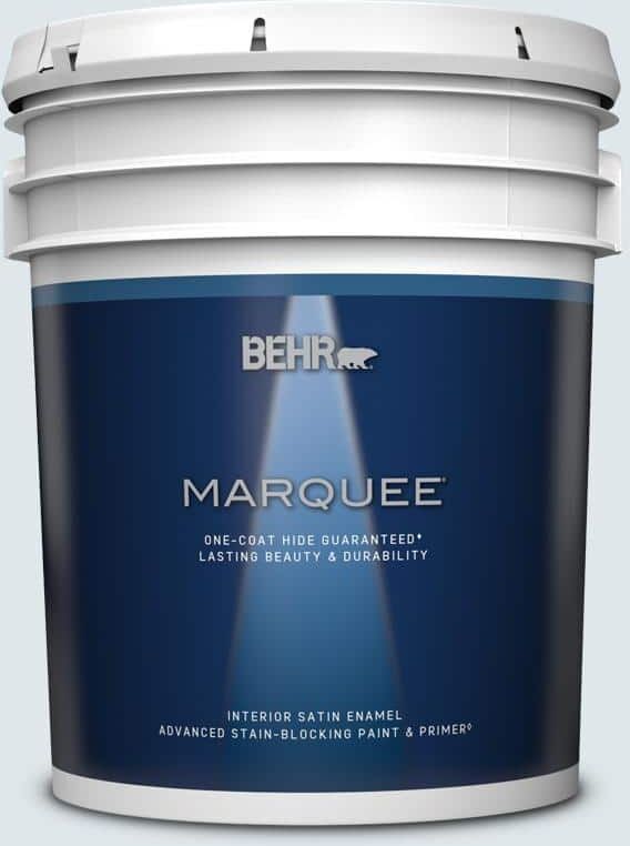 BEHR MARQUEE 5 gal. #570E-1 Glass Bead Satin Enamel Interior Paint & Primer