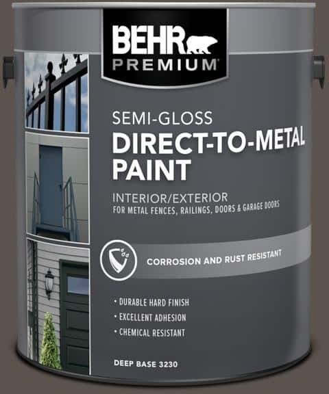 BEHR PREMIUM 1 gal. #MQ2-54 Gardeners Soil Semi-Gloss Direct to Metal Interior/Exterior Paint