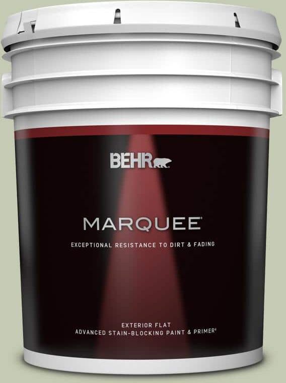 BEHR MARQUEE 5 gal. #420E-3 Spring Hill Flat Exterior Paint & Primer