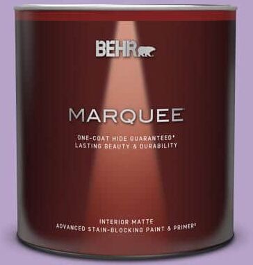 BEHR MARQUEE 1 qt. #650B-4 Violet Fields Matte Interior Paint & Primer