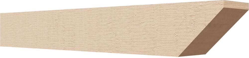 Ekena Millwork 4-in. x 4-in. x 28-in. Concord Woodgrain, Primed Tan Timberthane Polyurethane Rafter Tail Brace