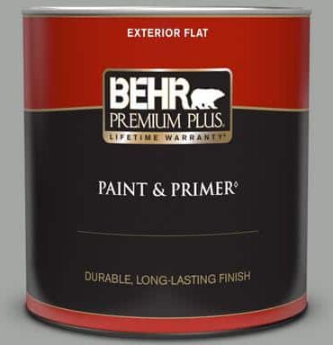 BEHR PREMIUM PLUS 1 qt. #PPU25-16 Chain Reaction Flat Exterior Paint & Primer