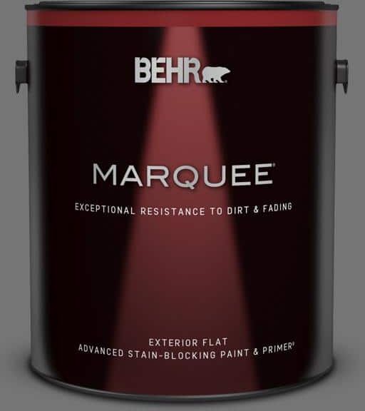 BEHR MARQUEE 1 gal. #N520-5 Iron Mountain Flat Exterior Paint & Primer