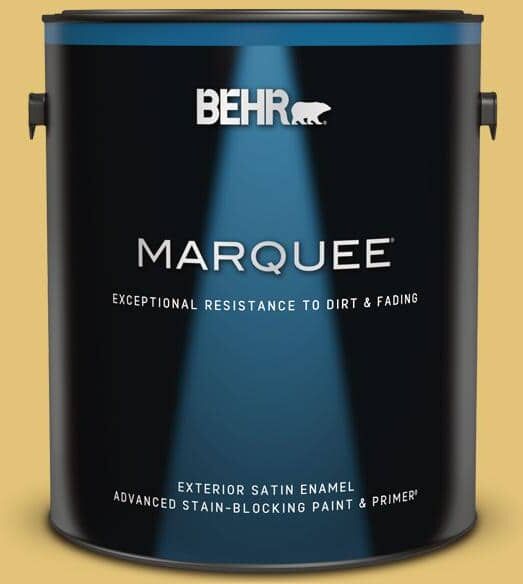 BEHR MARQUEE 1 gal. #370D-5 Summer Field Satin Enamel Exterior Paint & Primer