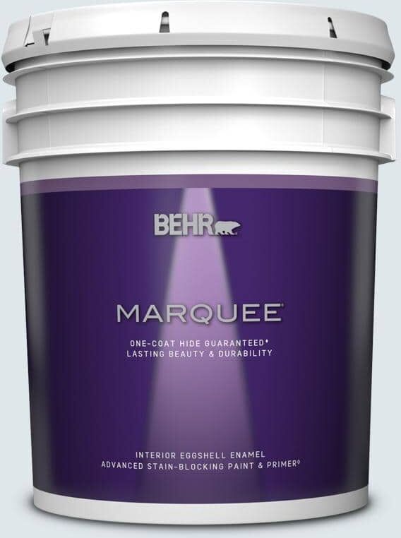 BEHR MARQUEE 5 gal. #570E-1 Glass Bead Eggshell Enamel Interior Paint & Primer