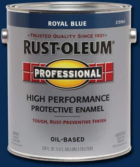 Rust-Oleum Professional 1 gal. High Performance Protective Enamel Gloss Royal Blue Oil-Based Interior/Exterior Paint (2-Pack)