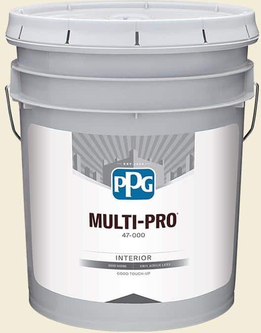 MULTI-PRO 5 gal. Adobe White PPG1100-2 Flat Interior Paint