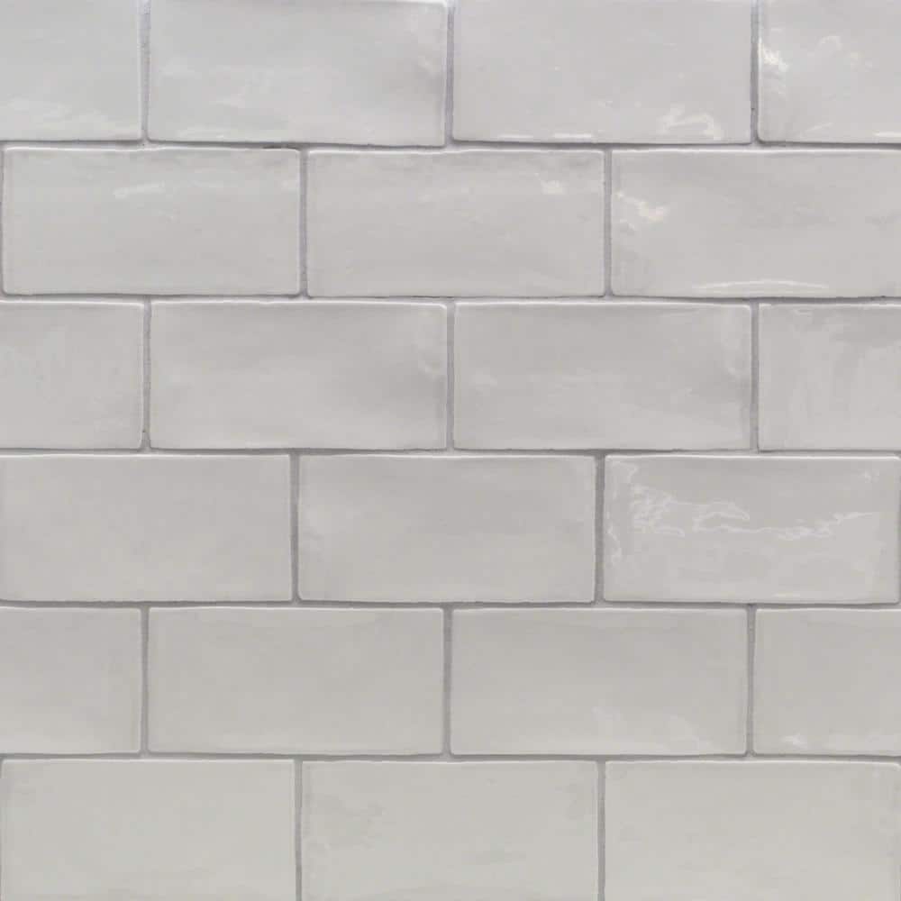 Ivy Hill Tile Catalina Gris 3 in. x 6 in. Polished Ceramic Subway Wall Tile (5.38 sq.ft./case)