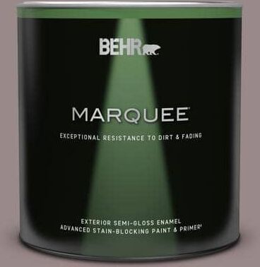 BEHR MARQUEE 1 qt. #MQ1-37 Fashion Week Semi-Gloss Enamel Exterior Paint & Primer