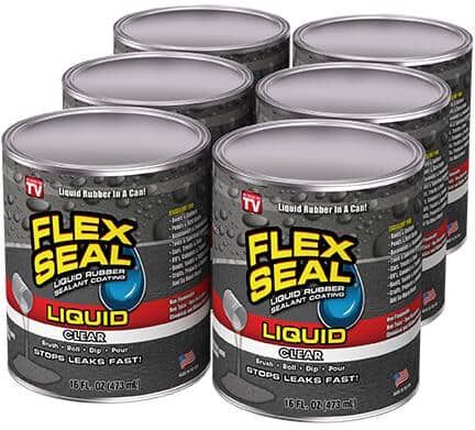 FLEX SEAL FAMILY OF PRODUCTS Flex Seal Liquid Clear 16 oz. Liquid Rubber Sealant Coating (6-Piece)