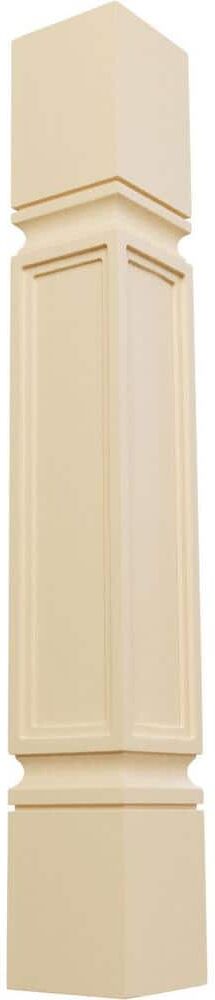 Ekena Millwork 5 in. x 5 in. x 35-1/2 in. Unfinished Maple Kent Raised Panel Cabinet Column