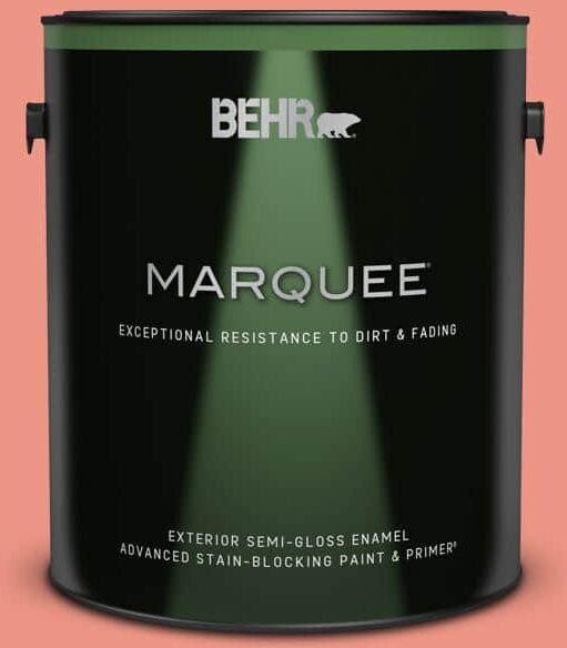 BEHR MARQUEE 1 gal. #P180-4 Guava Jelly Semi-Gloss Enamel Exterior Paint & Primer