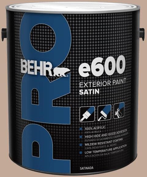 BEHR PRO 1 gal. #760B-4 Adobe Straw Satin Exterior Paint