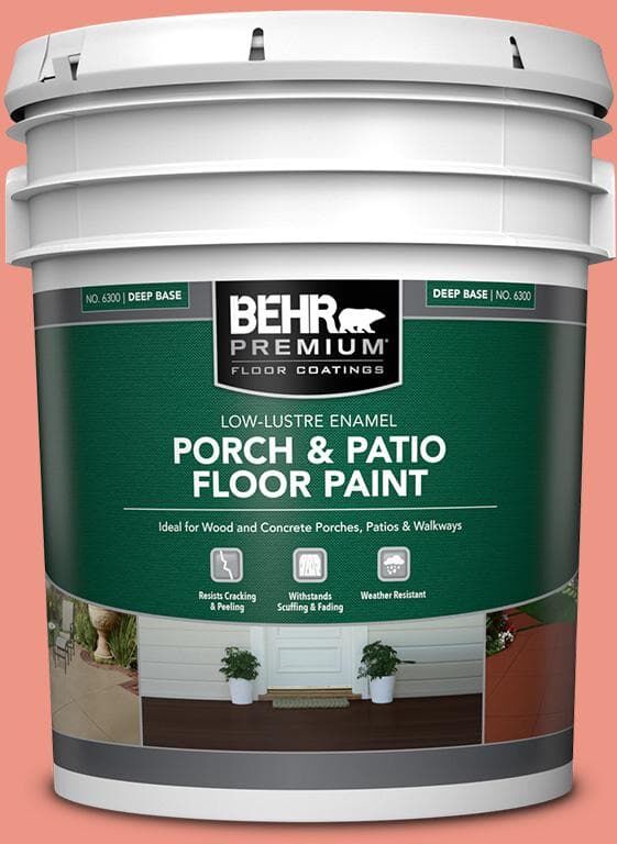 BEHR PREMIUM 5 gal. #P180-4 Guava Jelly Low-Lustre Enamel Interior/Exterior Porch and Patio Floor Paint