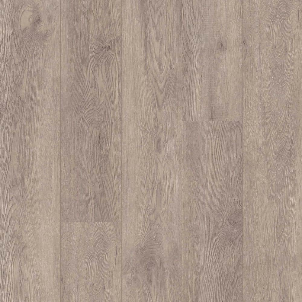 TrafficMaster Taupe Oak 4 MIL x 6 in. W x 36 in. L Peel and Stick Water Resistant Luxury Vinyl Plank Flooring (36 sqft/case)