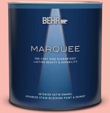 BEHR MARQUEE 1 qt. #150A-3 Mixed Fruit Satin Enamel Interior Paint & Primer