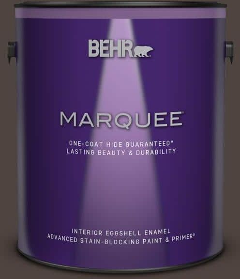 BEHR MARQUEE 1 gal. #790B-7 Bitter Chocolate Eggshell Enamel Interior Paint & Primer