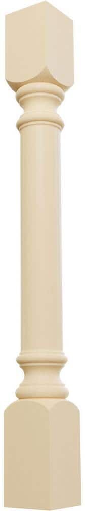 Ekena Millwork 3-3/4 in. x 3-3/4 in. x 35-1/2 in. Unfinished Maple Traditional Cabinet Column