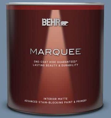 BEHR MARQUEE 1 qt. #PPU15-09 Hilo Bay One-Coat Hide Matte Interior Paint & Primer