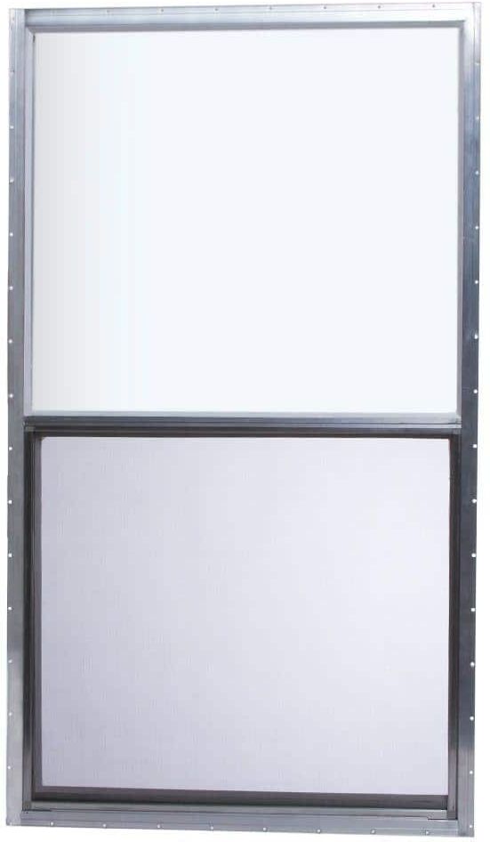 TAFCO WINDOWS 30 in. x 54 in. Mobile Home Single Hung Aluminum Window - Silver