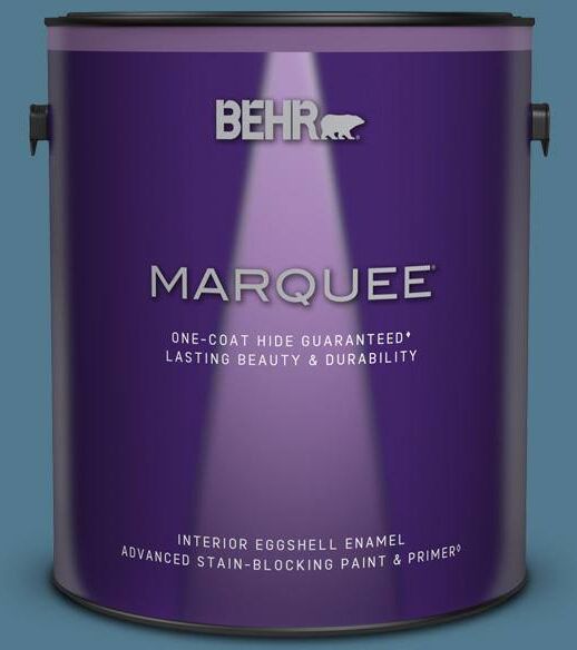 BEHR MARQUEE 1 gal. #PPU14-03 Cayman Bay Eggshell Enamel Interior Paint & Primer