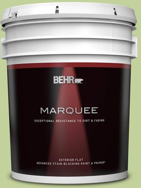 BEHR MARQUEE 5 gal. #P370-4 Cricket Field Flat Exterior Paint & Primer