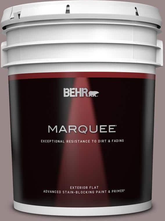 BEHR MARQUEE 5 gal. #MQ1-37 Fashion Week Flat Exterior Paint & Primer