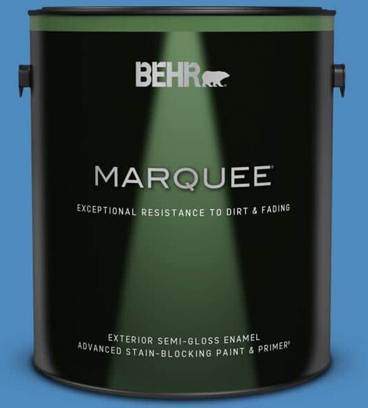 BEHR MARQUEE 1 gal. #P520-5 Boat House Semi-Gloss Enamel Exterior Paint & Primer