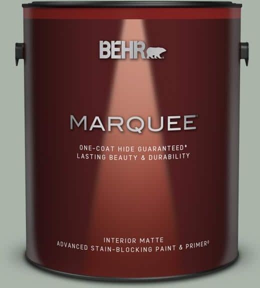 BEHR MARQUEE 1 gal. #BXC-38 Alpine Air Matte Interior Paint & Primer