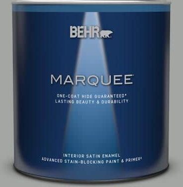 BEHR MARQUEE 1 qt. #PPU25-16 Chain Reaction Satin Enamel Interior Paint & Primer