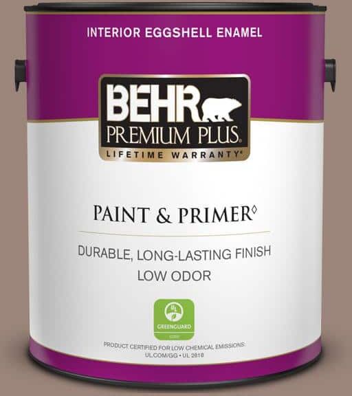 BEHR PREMIUM PLUS 1 gal. #PMD-52 Flower Wood Eggshell Enamel Low Odor Interior Paint & Primer