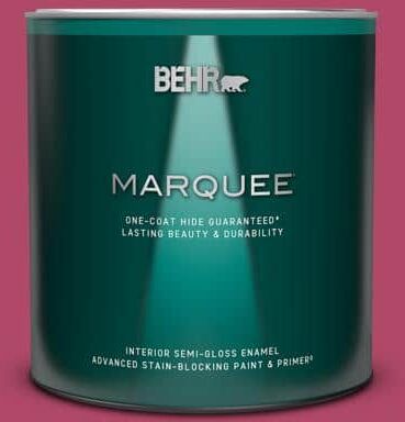 BEHR MARQUEE 1 qt. Home Decorators Collection #HDC-SM16-04 Bing Cherry Pie Semi-Gloss Enamel Interior Paint & Primer