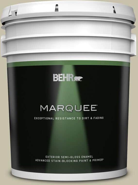 BEHR MARQUEE 5 gal. #PPU9-19 Organic Field Semi-Gloss Enamel Exterior Paint & Primer