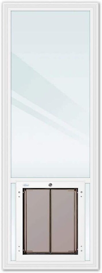 Plexidor Dog Door 24 in. x 66 in. LoE Glass Insert for 32 in. x 80 in., 34 in. x 80 in. and 36 in. x 80 in. French Doors