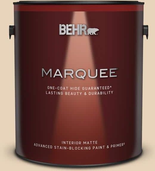 BEHR MARQUEE 1 gal. #S260-1A Cake Crumbs Matte Interior Paint & Primer